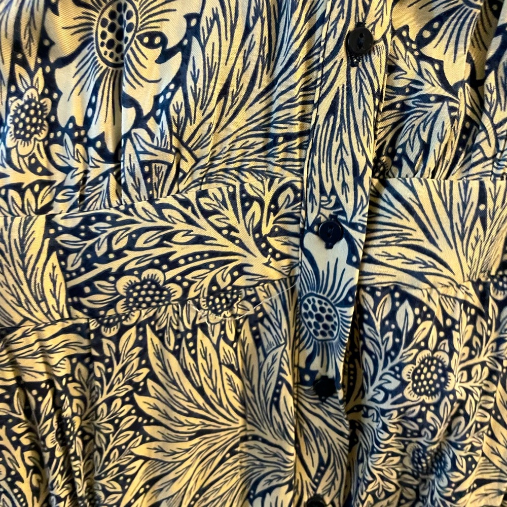 Morris & Co x H&M dress. Beautiful fabric.